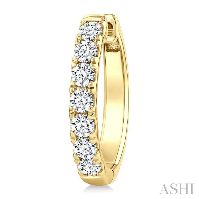 ASHI Diamond Fashion Hoop Earrings 624H0PPFGERYG-2.0