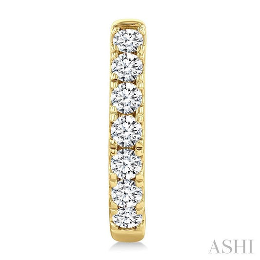 ASHI Diamond Fashion Hoop Earrings 624H0PPFGERYG-2.0