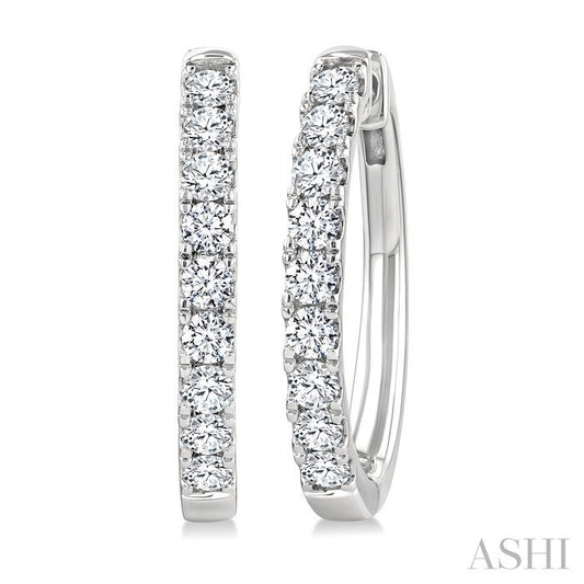 ASHI Diamond Fashion Hoop Earrings 624H1PPFGERWG