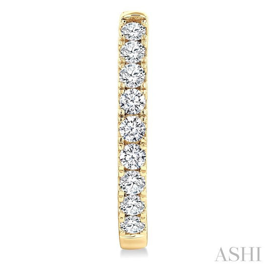 ASHI Diamond Fashion Hoop Earrings 624H1PPFGERYG