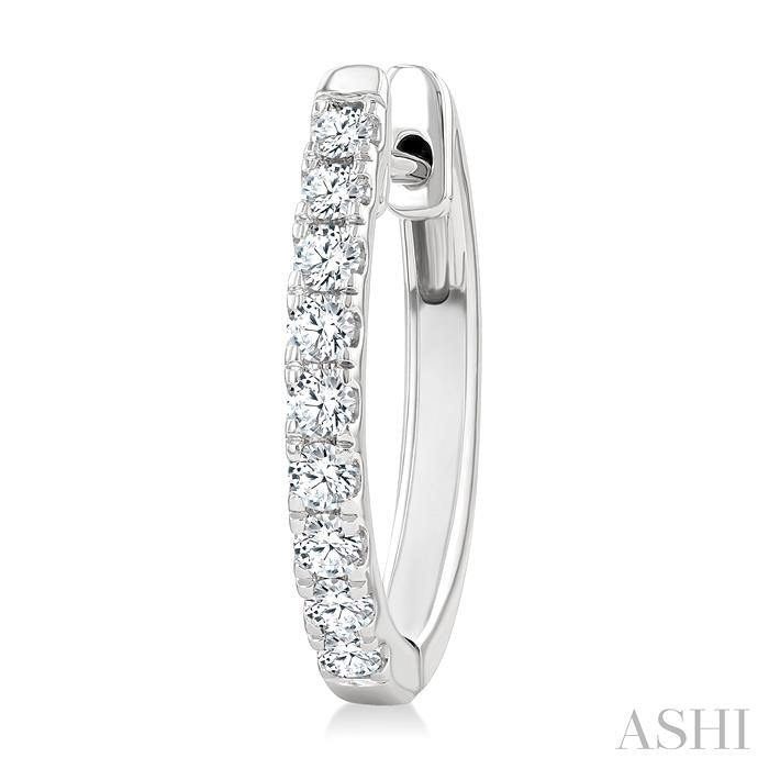 ASHI Diamond Fashion Hoop Earrings 624H3PPFGERWG