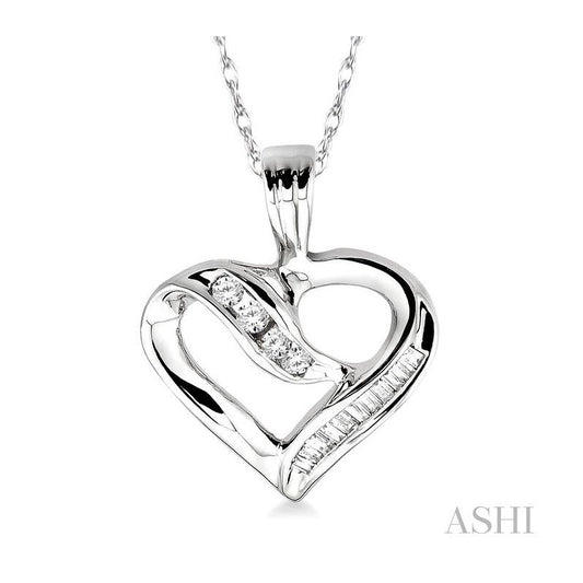 ASHI Heart Shape Diamond Fashion Pendant 93456PPTXPDW