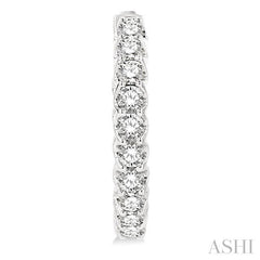 ASHI Inside-Out Diamond Hoop Earrings 625D0PPFGERWG-2.00