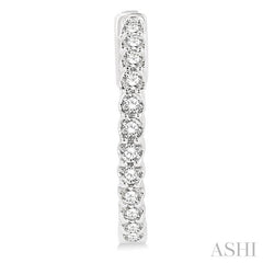 ASHI Inside-Out Diamond Hoop Earrings 625D1PPFGERWG
