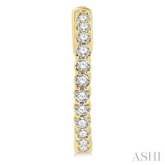 ASHI Inside-Out Diamond Hoop Earrings 625D1PPFGERYG