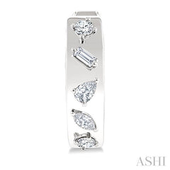 ASHI Mixed Shape Diamond Fashion Hoop Earrings 625J5PPFGERWG