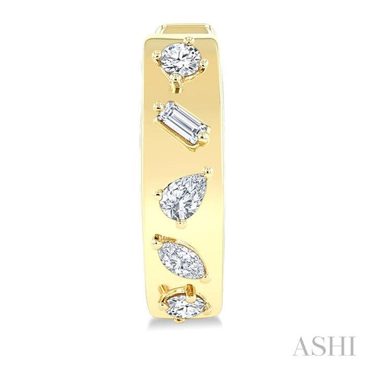 ASHI Mixed Shape Diamond Fashion Hoop Earrings 625J5PPFGERYG