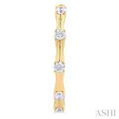 ASHI Diamond Fashion Bamboo Half Hoop Earrings 626F5PPFGERYG