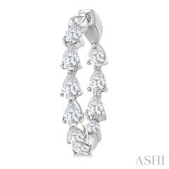 ASHI Pear Shape Inside-Out Diamond Fashion Hoop Earrings 627H0PPFGERWG-PR-2.0
