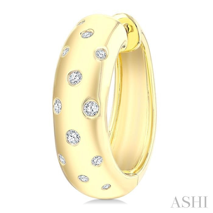 ASHI Mosaic Diamond Fashion Hoop Earrings 627J6PPTGERYG