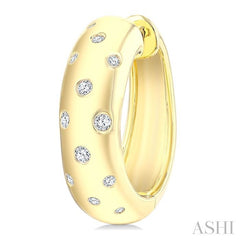 ASHI Mosaic Diamond Fashion Hoop Earrings 627J6PPTGERYG