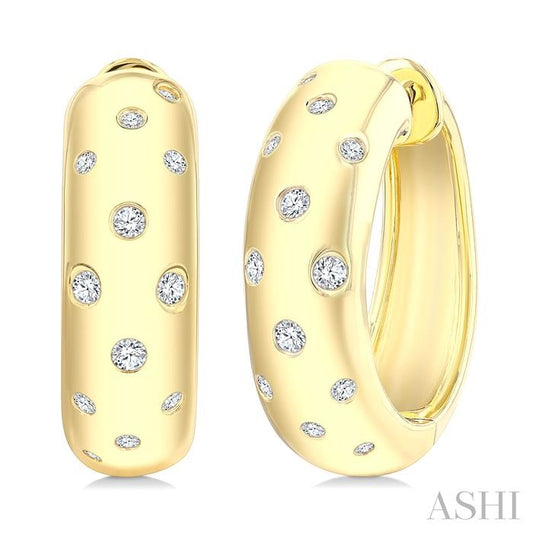 ASHI Mosaic Diamond Fashion Hoop Earrings 627J6PPTGERYG