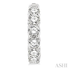 ASHI Inside-Out Diamond Round Hoop Earrings 628E0PPFGERWG-5.00