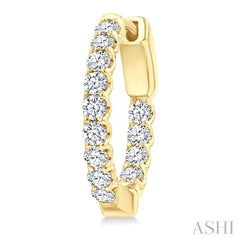 ASHI Inside-Out Diamond Round Hoop Earrings 628E1PPFGERYG