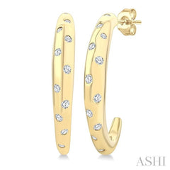 ASHI Mosaic Half Hoop Fashion Earrings 628J7PPTGERYG