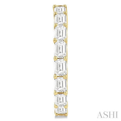 ASHI Emerald Shape North-South Diamond Fashion Hoop Earrings 629D0PPFHERYG-1.9-OC