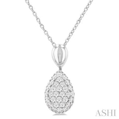 ASHI Pave-Set Pear Shape Diamond Fashion Pendant 629F6PPTSPDWG-PR