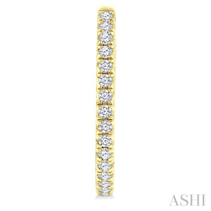 ASHI Pave Set Inside-Out Diamond Half Hoop Earrings 630D2PPFGERYG