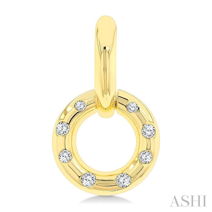 ASHI Circle Diamond Fashion Earrings 630J8PPTGERYG