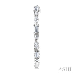 ASHI Mixed Shape Diamond Fashion Hoop Earrings 631G0PPFGERWG-1.15