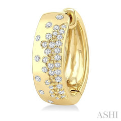 ASHI Mosaic Diamond Fashion Hoop Earrings 631J5PPTGERYG