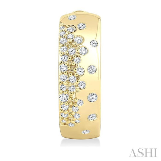 ASHI Mosaic Diamond Fashion Hoop Earrings 631J5PPTGERYG