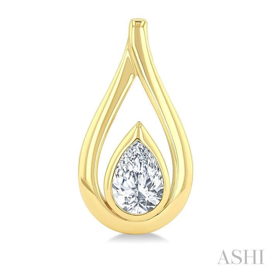ASHI Pear Shape Diamond Fashion Stud Earrings 631K3PPFGERYG