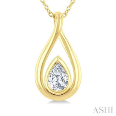 ASHI Pear Shape Diamond Fashion Pendant 631K5PPFGPDYG