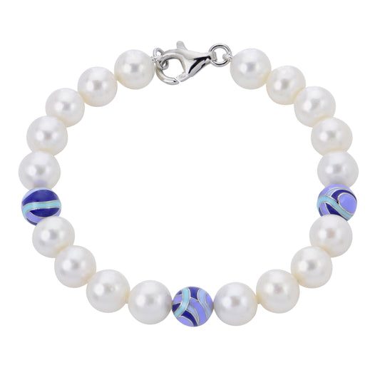Parkplace Pearls Sterling Silver Freshwater Pearl Bracelet 632602/FW