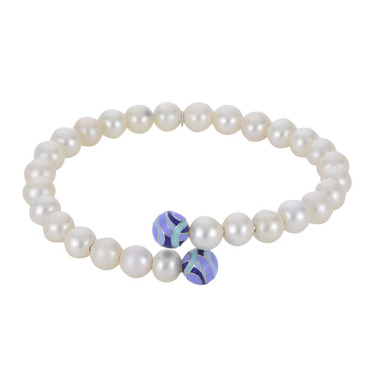 Parkplace Pearls Sterling Silver Freshwater Pearl Bracelet 632941/FW