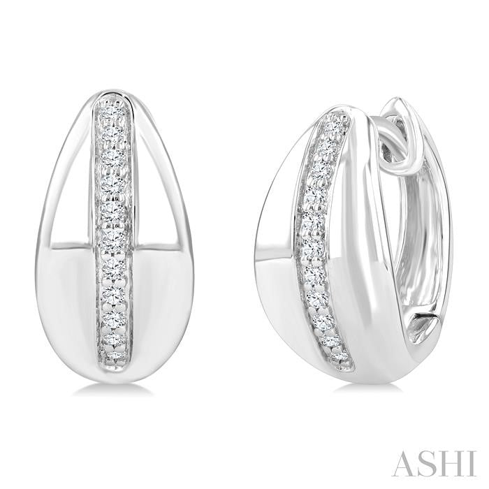 ASHI Bold Diamond Fashion Hoop Earrings 632J8PPTGERWG