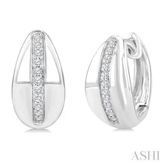 ASHI Bold Diamond Fashion Hoop Earrings 632J8PPTGERWG