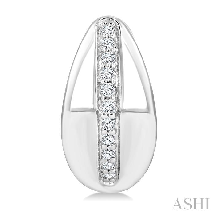 ASHI Bold Diamond Fashion Hoop Earrings 632J8PPTGERWG