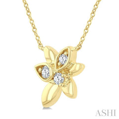 ASHI Starlit Petals Diamond Fashion Pendant 632K0PPTGNKYG