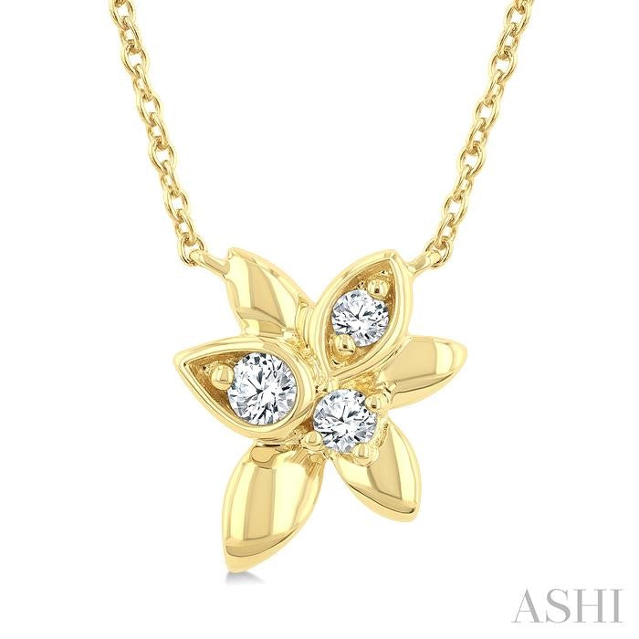 ASHI Starlit Petals Diamond Fashion Pendant 632K0PPTGNKYG