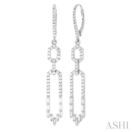 ASHI Diamond Fashion Long Earrings 633D0PPFSERWG-1.20