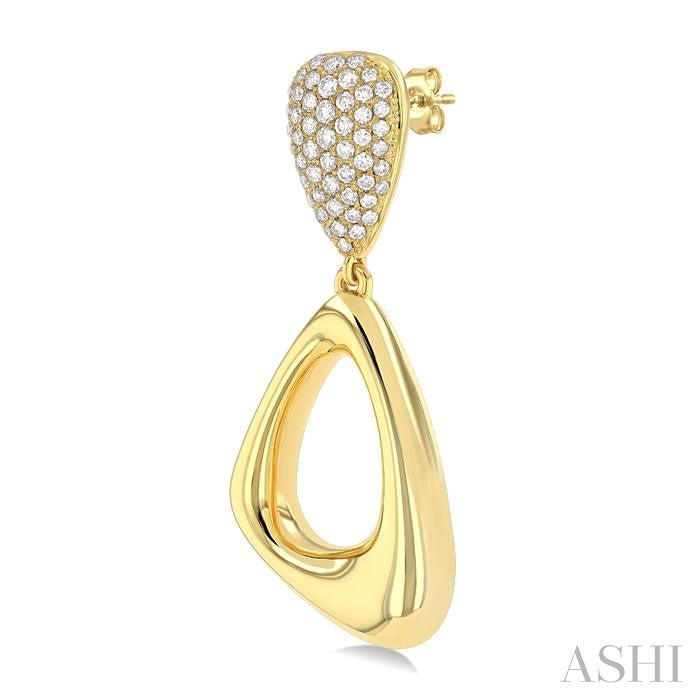 ASHI Drop Diamond Fashion Earrings 633G0PPFGERYG-1.15