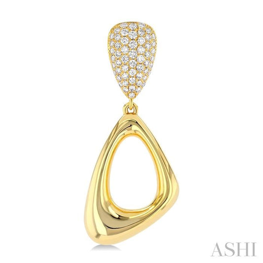 ASHI Drop Diamond Fashion Earrings 633G0PPFGERYG-1.15