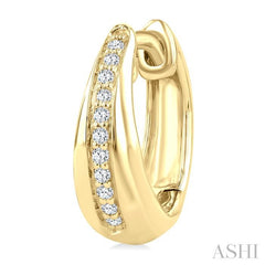 ASHI Bold Diamond Fashion Hoop Earrings 633J8PPTGERYG