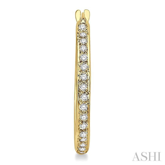 ASHI Inside-Out Diamond Hoop Earrings 63543PPFNERYG