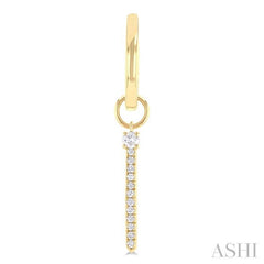 ASHI Vertical Bar Diamond Earrings 635D7PPTGERYG