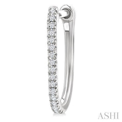 ASHI Diamond Hoop Earrings 635E8PPTSERWG