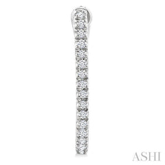 ASHI Diamond Hoop Earrings 635E8PPTSERWG