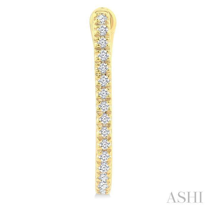 ASHI Diamond Hoop Earrings 635E8PPTSERYG