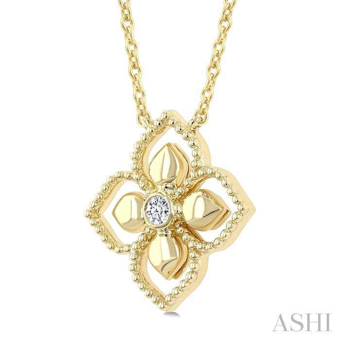 ASHI Blossom Medallion Diamond Fashion Pendant 635K0PPTGNKYG