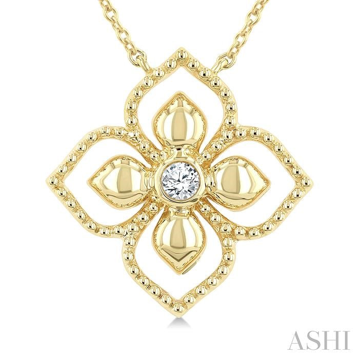 ASHI Blossom Medallion Diamond Fashion Pendant 635K0PPTGNKYG