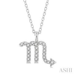 ASHI Scorpio Zodiac Diamond Pendant 635Y8PPFSPDWG-SCOR