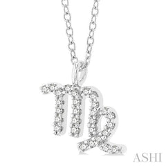 ASHI Virgo Zodiac Diamond Pendant 635Y8PPFSPDWG-VIRG