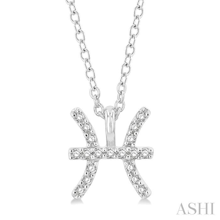 ASHI Pisces Zodiac Diamond Pendant 635Y9PPFSPDWG-PISC