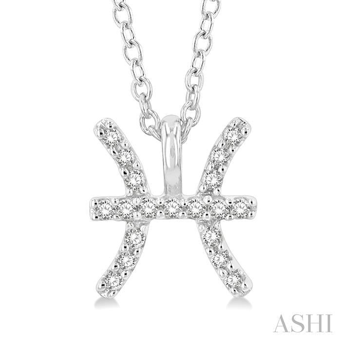 ASHI Pisces Zodiac Diamond Pendant 635Y9PPFSPDWG-PISC